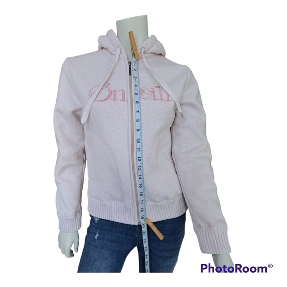 O'Neill fleeci zip up pink hoodie sweatshirt size 6 pink hooded - Picture 13 of 16